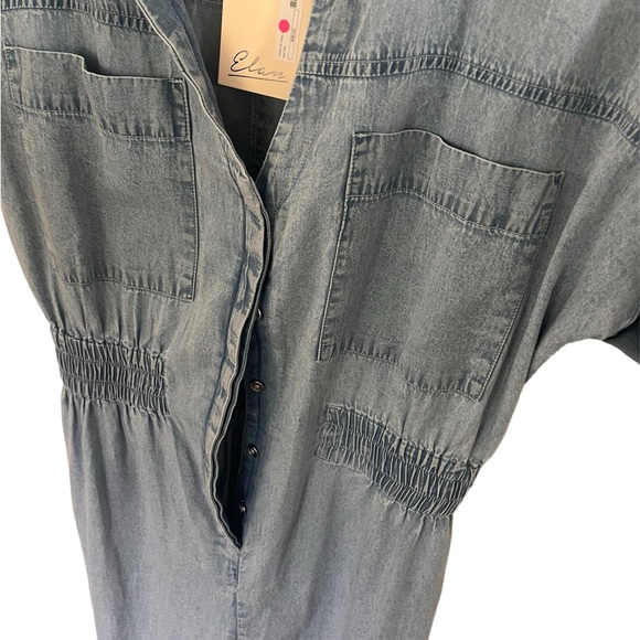 THE DOWDY CHAMBRAY JUMPER BY ELAN NWT SZ S - Picture 4 of 9